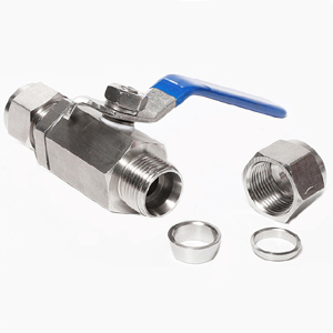 304 / 316 stainless steel double ferrule ball valve